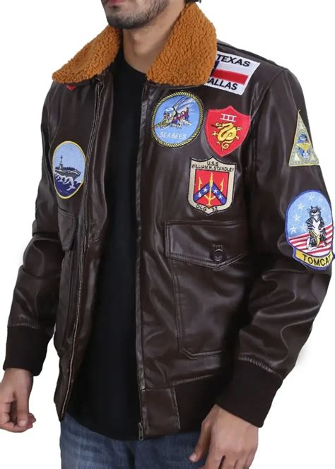 top gun replica leather jacket|top gun maverick flight jacket.